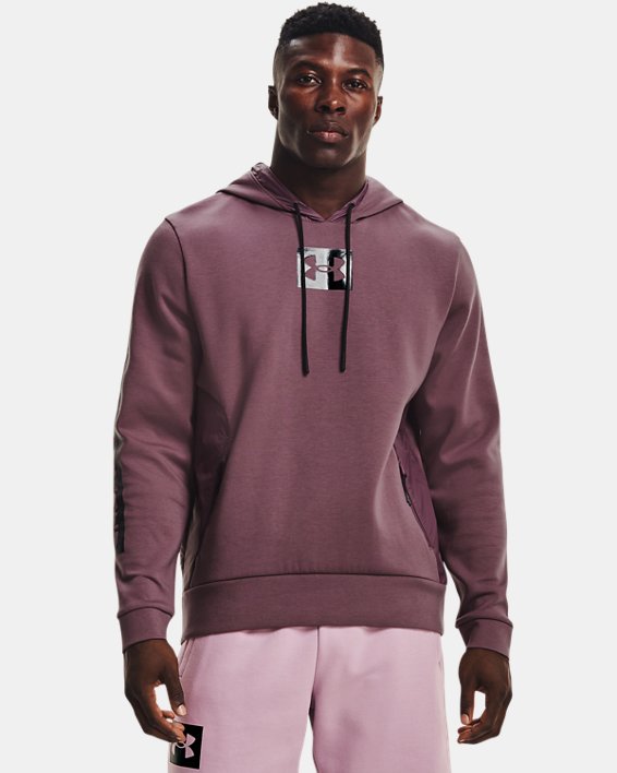Under Armour UA Summit Knit Hættetrøje Herre Grå Lilla / Sort | B6PBB7dAkHS