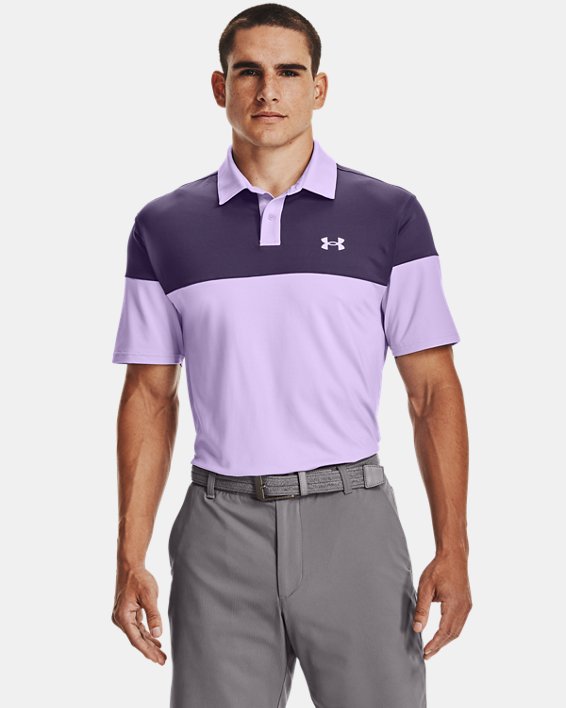 Under Armour UA T2G Blocked Polo Shirt Herre Lilla / Lilla | CNFBCDQ3Ih3