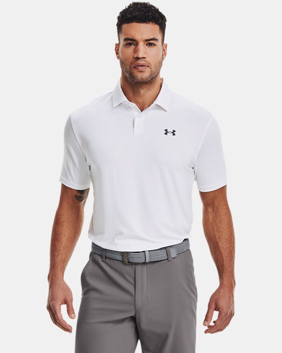 Under Armour UA T2G Polo Shirt Herre Hvide / Grå | jmijnn6cHFr