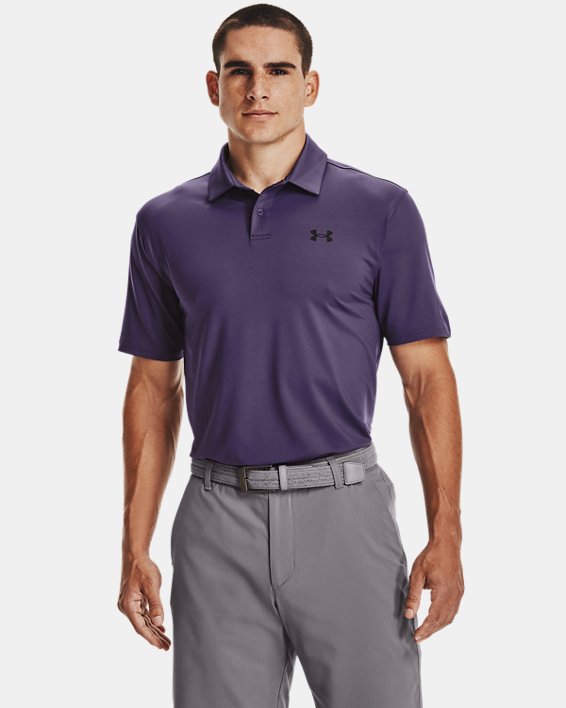 Under Armour UA T2G Polo Shirt Herre Lilla / Sort | wqKLA9GJ7bU