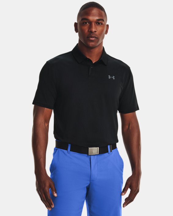 Under Armour UA T2G Polo Shirt Herre Sort / Grå | k9ua4xb7jgA