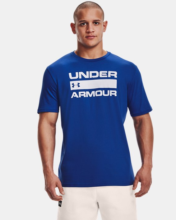 Under Armour UA Team Issue Wordmark Løbetøj Herre Blå / Hvide | 3BNQYBzP3uM