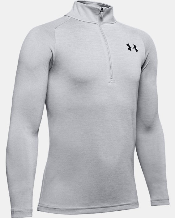 Under Armour UA Tech™ 2.0 ½ Zip Løbetøj Drenge Grå Sort | 4gE25JcOpqt