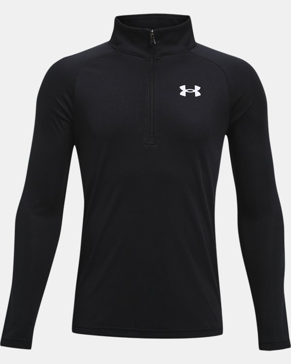 Under Armour UA Tech™ 2.0 ½ Zip Løbetøj Drenge Sort / Hvide | SmhpyoALltr