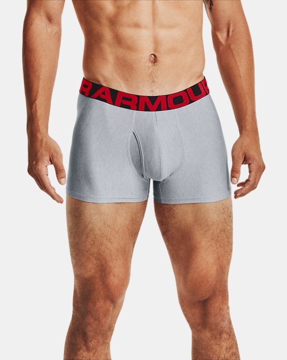 Under Armour UA Tech™ 3" Boxerjock® - 2-Pack Undertøj Herre Grå Grå Lyse | 5HWTXMGB4xw