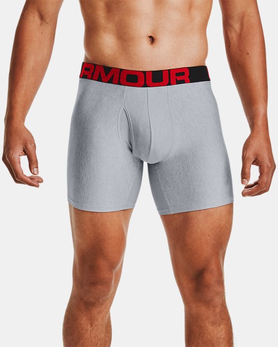 Under Armour UA Tech™ 6" Boxerjock® - 2-Pack Undertøj Herre Grå Grå Lyse | MpfujUvHruS
