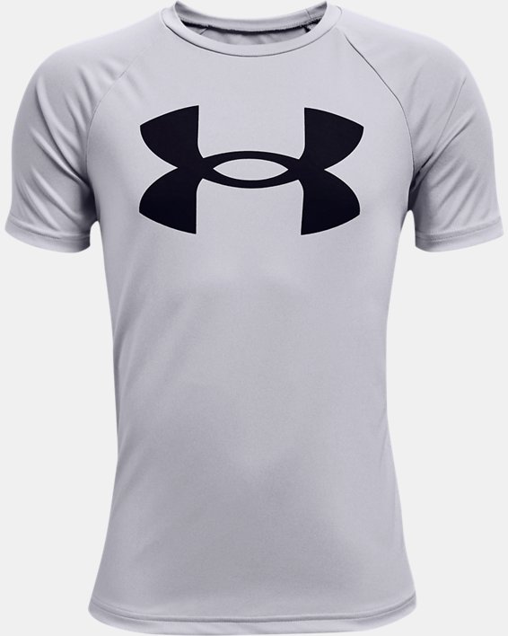 Under Armour UA Tech™ Big Logo Løbetøj Drenge Grå Sort | KKaZuSLGZ3U