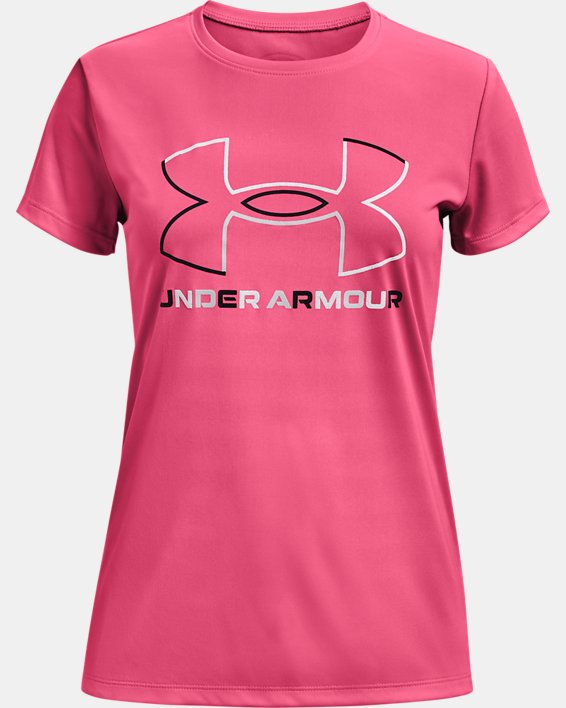 Under Armour UA Tech™ Big Logo Løbetøj Pige Lyserød / Hvide | AZFKX5m6HvC