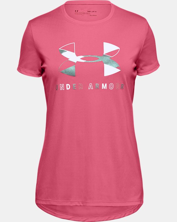 Under Armour UA Tech™ Big Logo Løbetøj Pige Lyserød / Hvide | zJiIOoAkTur
