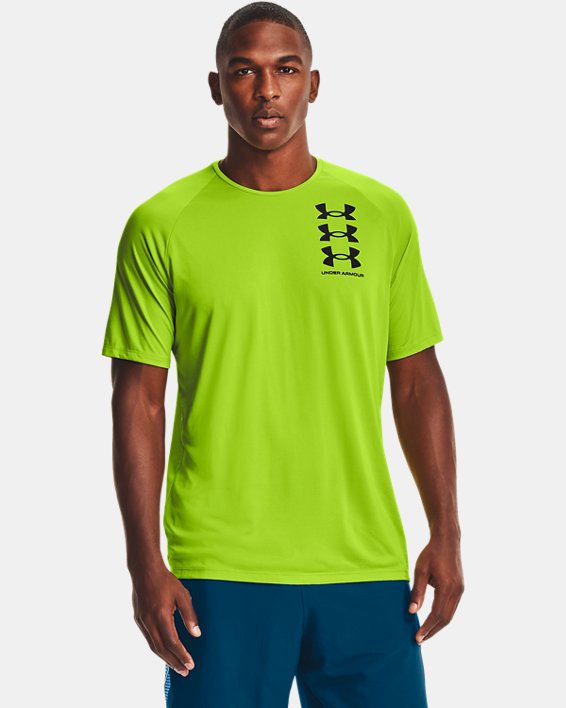Under Armour UA Tech™ Triple Logo Løbetøj Herre Grøn / Sort | WB8sOARG4l2