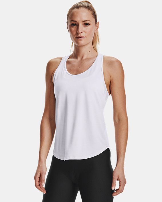 Under Armour UA Tech™ Vent Tank Top Dame Hvide / Sort | 5szIWR4ARI7