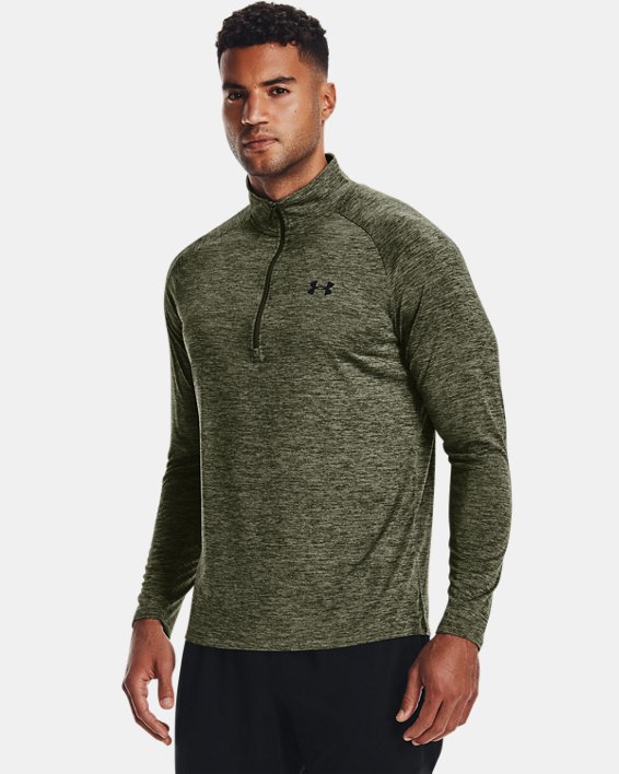 Under Armour UA Tech™ ½ Zip Sweatshirt Herre Blå Grøn / Sort | iHfJVV3hLEH