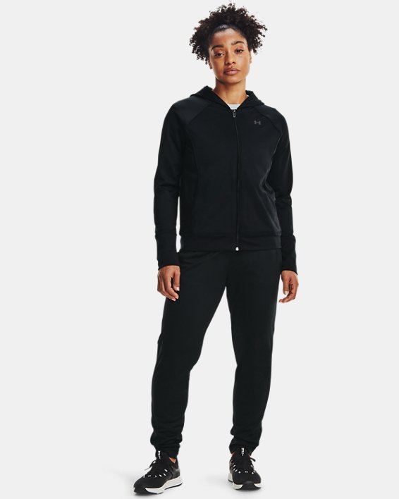 Under Armour UA Tricot Sweatshirt Dame Sort | 4QG4Hn4xb1C