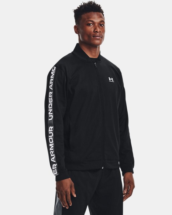 Under Armour UA Tricot Sweatshirt Herre Sort / Hvide | DCN6h1rYSqS