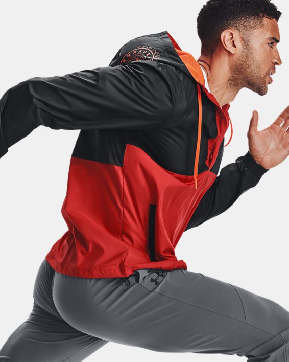 Under Armour UA Woven Alma Mater Anorak Sweatshirt Herre Rød / Sort | QeNYLxDnstH