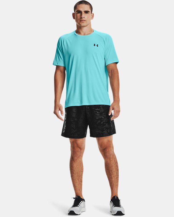 Under Armour UA Woven Emboss Shorts Herre Sort / Grå | ERW7ngOTsr2