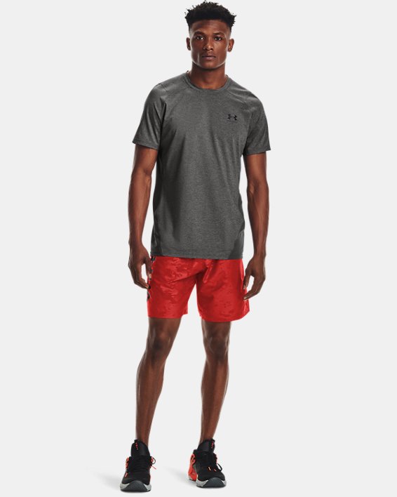 Under Armour UA Woven Emboss Shorts Herre Rød / Sort | yNrFsg64HRJ