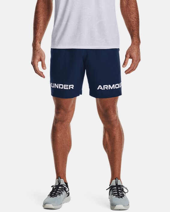 Under Armour UA Woven Graphic Wordmark Shorts Herre Hvide | IRe2u2durXv