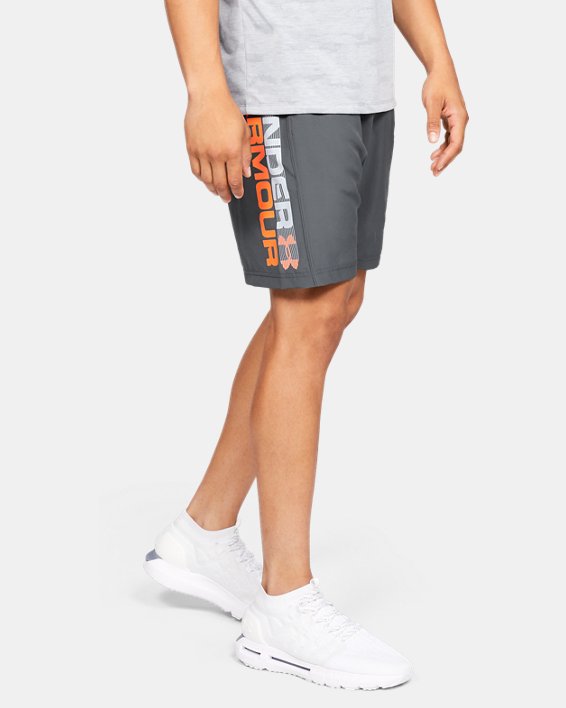 Under Armour UA Woven Graphic Wordmark Shorts Herre Grå / Orange | ZSsATtUuSKz