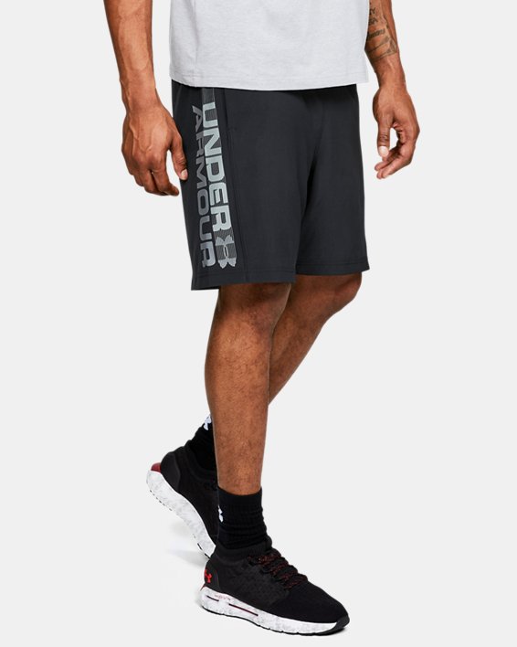 Under Armour UA Woven Graphic Wordmark Shorts Herre Sort / Grå | laB9QqN1t6r