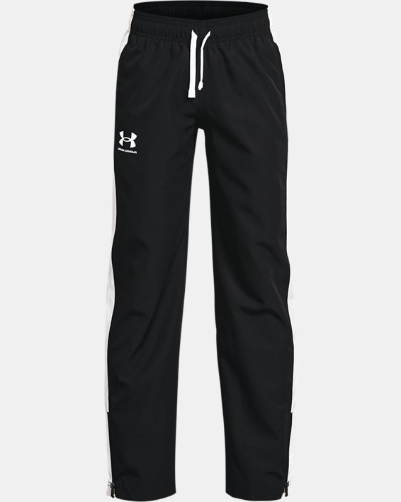 Under Armour UA Woven Track Bukser Drenge Sort / Hvide | c349WwNRcJ7