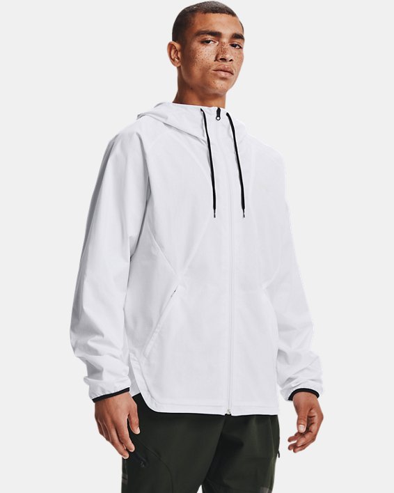 Under Armour UA Woven Windbreaker Sweatshirt Herre Hvide | IspVTS6DwYZ
