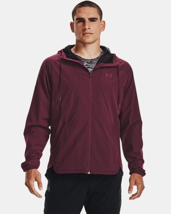 Under Armour UA Woven Windbreaker Sweatshirt Herre Mørkebordeaux | oDbDFNWazFa