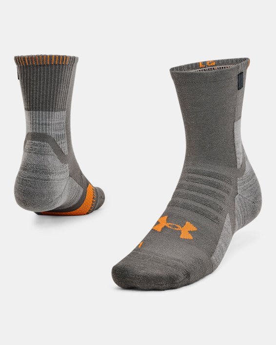 Under Armour Unisex UA ArmourDry™ Run Wool Sokker Dame Grå | WQkxoGebXli