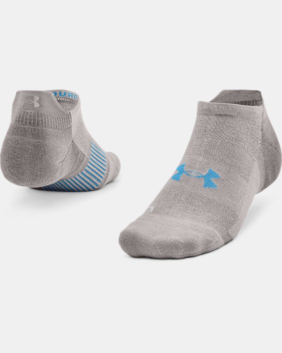 Under Armour Unisex UA Armour Dry™ Run No Show Sokker Herre Grå | lp3X3cpqEdq