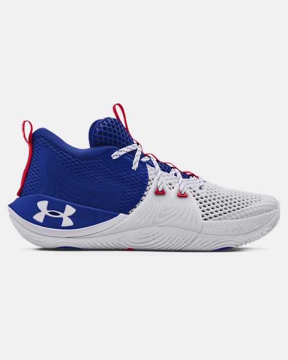 Under Armour Unisex UA Embiid One Basketball Sko Herre Hvide / Kongeblå | Z7uIR2cvmot