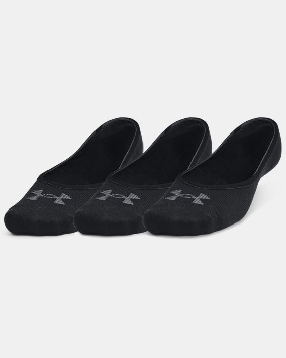 Under Armour Unisex UA Essential LOLO Liner 3-Pack Sokker Dame Sort / Grå | r8ESEYbFp47