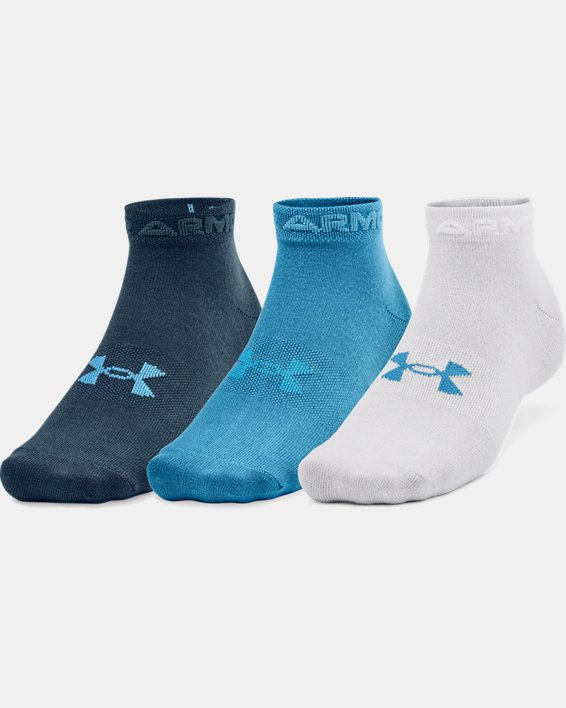 Under Armour Unisex UA Essential Low Cut 3-Pack Sokker Herre Blå / Grå | XTrVqtsdfHh