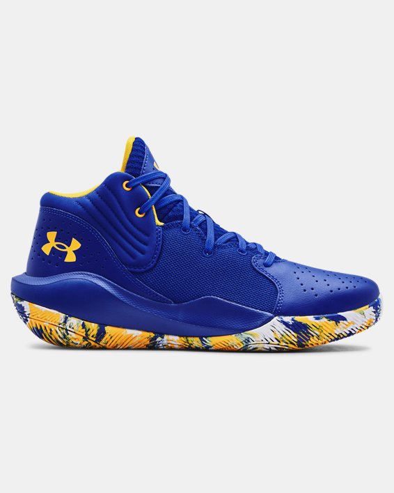 Under Armour Unisex UA Jet '21 Basketball Sko Dame Kongeblå / Hvide | UoUuscoIAdR