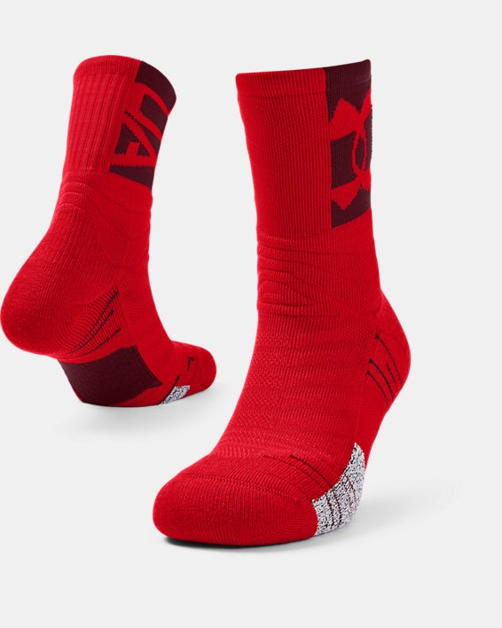 Under Armour Unisex UA Playmaker Crew Sokker Dame Rød | OjsGQ3Jrqx2