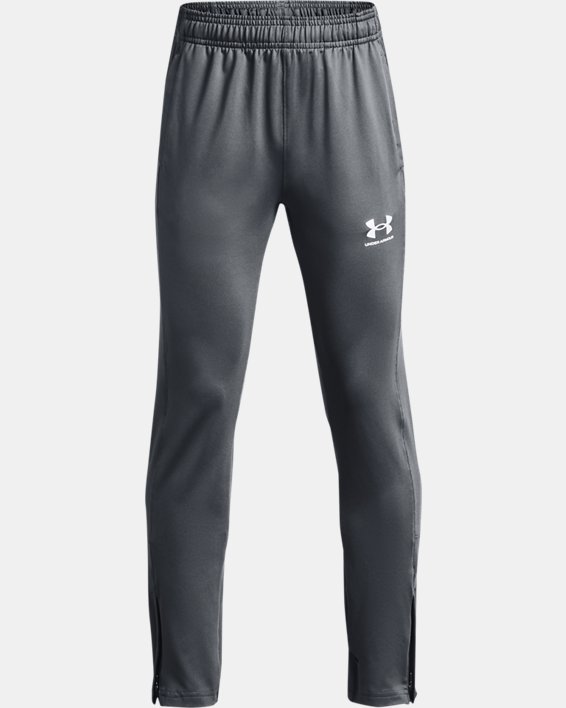 Under Armour Youth UA Challenger Training Bukser Drenge Grå / Hvide | 82Ue4sttScm